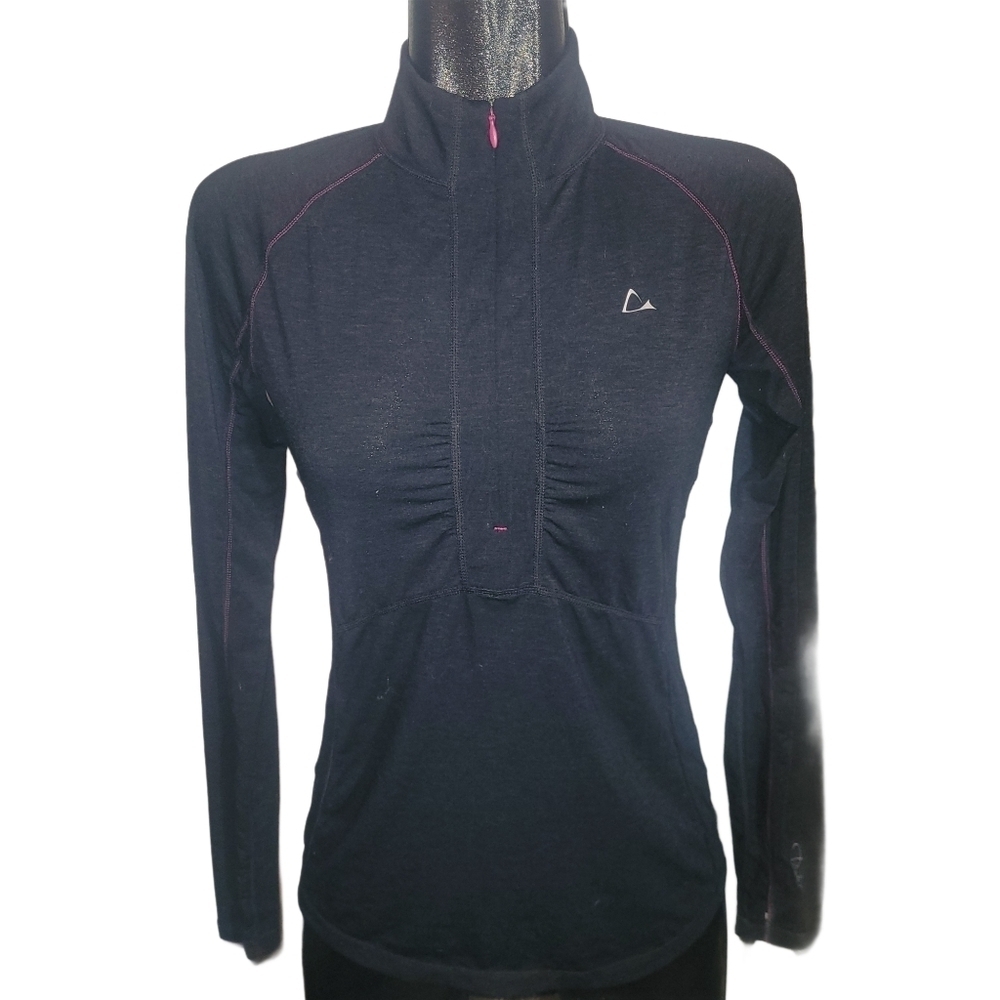 Paradox Black Pullover Quarter Zip Light Performance Jacket Size S